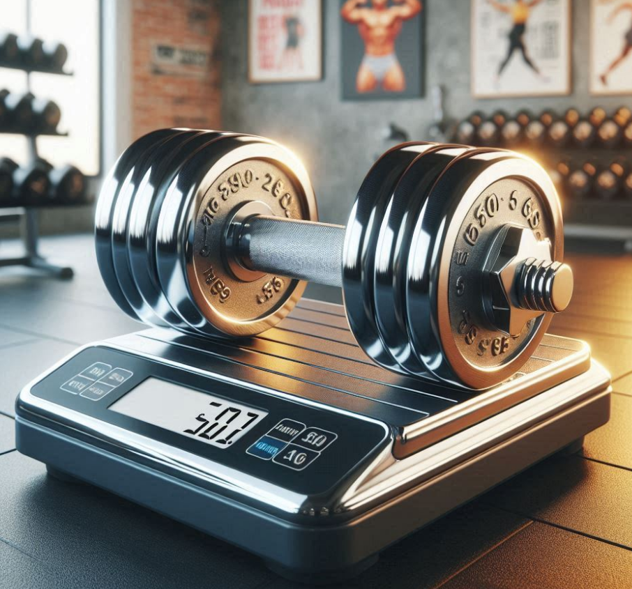 Dumbbell on Scales